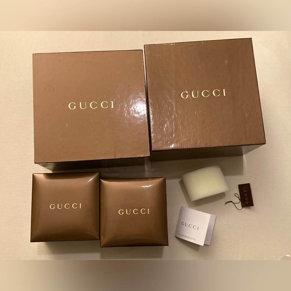 Gucci brown boxes 2 boxes